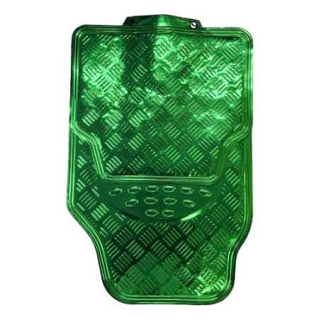 Imagem de Jogo de Tapete Universal Aluminizado Verde 4 Peças - SOLOCAR SL022006