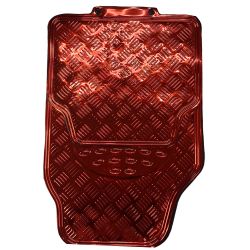 Imagem de Jogo de Tapete Universal Aluminizado Vermelho 4 Peças - SOLOCAR SL022008