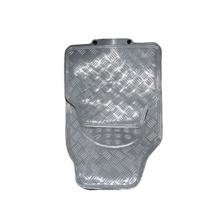 Imagem de Jogo de Tapete Universal Aluminizado Branco 4 Peças - SOLOCAR SL022004
