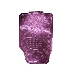 Imagem de Jogo de Tapete Universal Aluminizado Rosa 4 Peças - SOLOCAR SL022005
