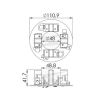 Imagem de Porta Escovas do Motor de Partida Sistema Bosch - UNIFAP UF11364