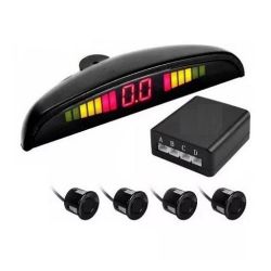 Imagem de Sensor de Estacionamento Preto 4 Sensores/Pontos com Display - SOLOCAR SL290001