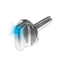 Imagem de Botão do Ar-condicionado e Ventilação Longo Cromado Azul - AUTOPLAST AP121