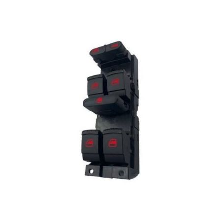 Imagem de Botão do Vidro Elétrico Quádruplo Lado Esquerdo Led Vermelho.. - OSPINA 021285