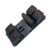 Imagem de Botão do Vidro Elétrico Quadruplo Led Vermelho.... - OSPINA 021301