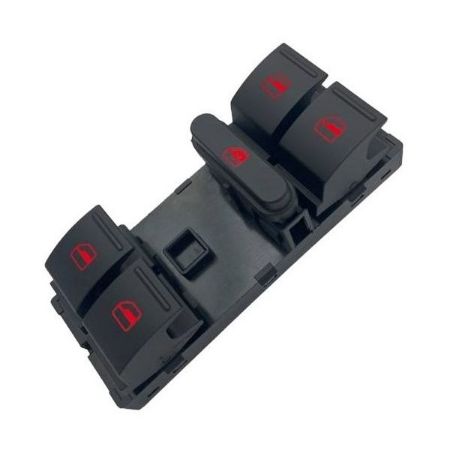 Imagem de Botão do Vidro Elétrico Quadruplo Led Vermelho.... - OSPINA 021301