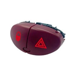 Imagem de Botão do Pisca Alerta e Trava Elétrica PEUGEOT 206 Led Vermelho - OSPINA 021350