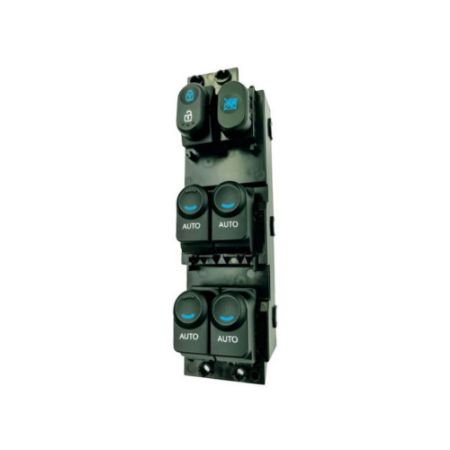 Imagem de Botão do Vidro Elétrico HYUNDAI HB20 Dianteiro Lado Esquerdo Quádruplo Com 20 Terminais Led Azul - OSPINA 022220