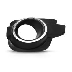 Imagem de Moldura do Farol Auxiliar RENAULT KWID Lado Esquerdo/Preto com Aro Cromado - G COMPONENTES GG453