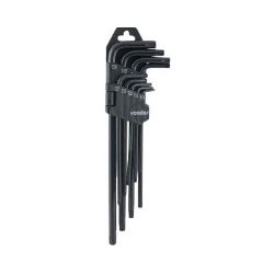 Imagem de Jogo de Chaves Torx Hexalobular Longo Com 9 Peças - VONDER 3573105000