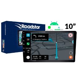 Imagem de Reprodutor de Vídeo Multimidia 10 2 Din Usb/Auxiliar/Fm/Bluetooth - ROADSTAR BRASIL RS1015BR