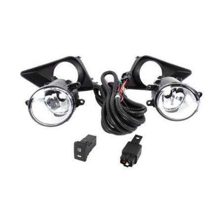 Imagem de Kit Farol de Milha TOYOTA COROLLA Aro Preto Botão Modelo Original - SHOCKLIGHT SL250311