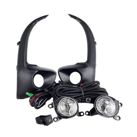Imagem de Kit Farol Auxiliar TOYOTA YARIS Com Botão Original e Moldura Preta - SHOCKLIGHT SL251810LED