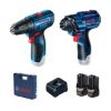 Imagem de Kit de Parafusadeira e Chave de Impacto - BOSCH FERRAMENTAS 06019G80E4000
