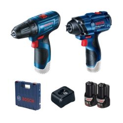 Imagem de Kit de Parafusadeira e Chave de Impacto - BOSCH FERRAMENTAS 06019G80E4000