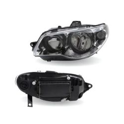 Imagem de Farol Principal Lado Esquerdo Máscara Cromada Aro Preto H7/H7 - ARTEB 0160763