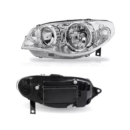Imagem de Farol Principal Lado Esquerdo Máscara Cromada Aro Cromado H7/H7 - ARTEB 0160785
