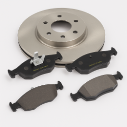 Imagem de Kit de Disco e Pastilha de Freios GRAND SIENA 1.6 16V /500 1.4 16V/ IDEA 1.6 16V/PALIO EVO 1.6 16V (FASE IV)/PUNTO 1.4 8V/PUNTO 1.6 16V /PUNTO 1.8 8V