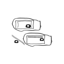 Imagem de Guarnição da Porta VOLKSWAGEN KOMBI Completa - JAHU BORRACHAS 164330