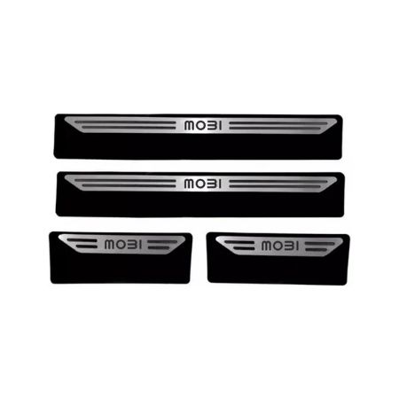 Imagem de Soleira da Porta FIAT MOBI 4 Portas Aço Escovado Premium - NP ADESIVOS 1403MC