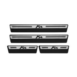 Imagem de Soleira da Porta FORD KA 4 Portas Aço Escovado Premium - NP ADESIVOS 1501MC