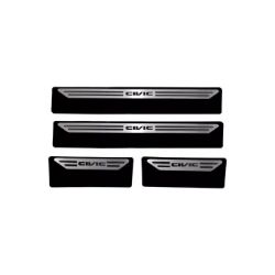 Imagem de Soleira da Porta HONDA CIVIC Aço Escovado Premium - NP ADESIVOS 2127MC