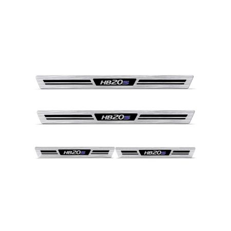 Imagem de Soleira da Porta HYUNDAI HB20 Aço Escovado - NP ADESIVOS 2132MC