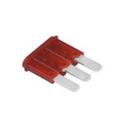 Imagem de Fusível Micro Lâmina 7,5Ah 3 Terminais Marrom - HIKARI H2307