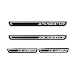 Imagem de Soleira da Porta RENAULT CAPTUR 4 Portas Aço Escovado Premium - NP ADESIVOS 2569MC