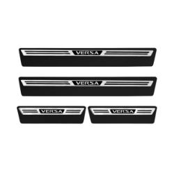 Imagem de Soleira da Porta NISSAN VERSA Aço Escovado Premium - NP ADESIVOS 2125MC