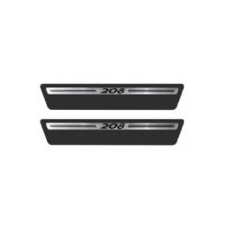 Imagem de Soleira da Porta PEUGEOT 208 4 Portas Aço Escovado Premium - NP ADESIVOS 2314MC