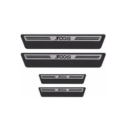 Imagem de Soleira da Porta PEUGEOT 3008 4 Portas Aço Escovado Premium - NP ADESIVOS 2647MC