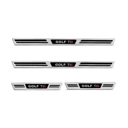 Imagem de Soleira da Porta VOLKSWAGEN GOLF 4 Portas Aço Escovado Premium - NP ADESIVOS 2128MC