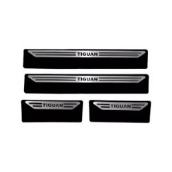Imagem de Soleira da Porta VOLKSWAGEN TIGUAN 4 Portas Aço Escovado Premium - NP ADESIVOS 2326MC