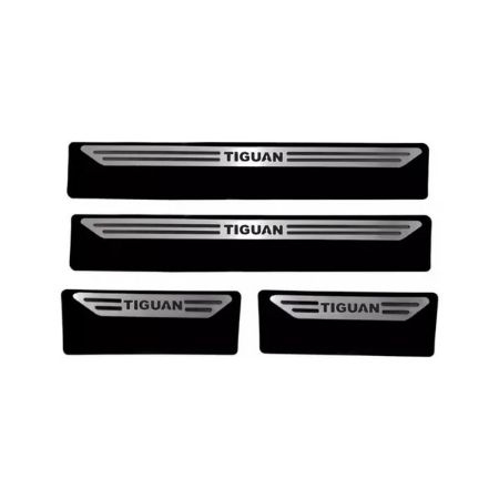 Imagem de Soleira da Porta VOLKSWAGEN TIGUAN 4 Portas Aço Escovado Premium - NP ADESIVOS 2326MC