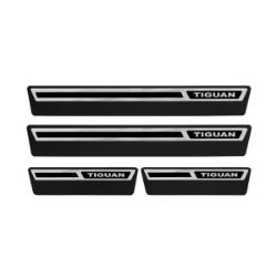 Imagem de Soleira da Porta VOLKSWAGEN TIGUAN 4 Portas Aço Escovado Premium - NP ADESIVOS 2724MC