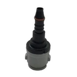 Imagem de Conexão da Mangueira de Combustível Reto com Pinça Longo 8mm - BROGLIPLAST BRO0111028
