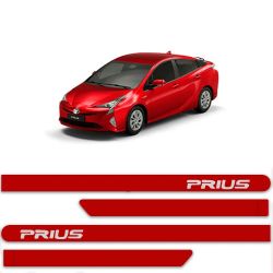 Imagem de Jogo de Friso Lateral TOYOTA PRIUS Vermelho Emoção com Nome - TOP MIX 2425VME
