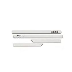 Imagem de Jogo de Friso Lateral FIAT 500 Branco com Nome - TOP MIX 2247BCC