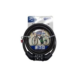Imagem de Trava Antifurto Onguard 120cmx12mm Preto com Segredo do - SOLOCAR SL892007