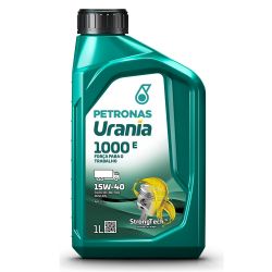 Imagem de Óleo de Motor 15W40 Api Ci4 Urania 1000E 1 Litro - PETRONAS 71843E19BR