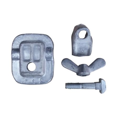 Imagem de Kit Presilha de Fixação do Banco Central VOLKSWAGEN KOMBI - HENRISAN HS515