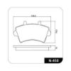 Imagem de Pastilha de Freio Dianteiro Cobreq Renault Master 2002 2003 2004 2005 2006 2007 2008 2009 2010 2011 2012 2013 - N-450 - COBREQ N450