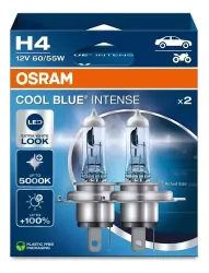 Imagem de Par de Lâmpada Unitário H4 55W 12V 5000k Cool Blue Intense - OSRAM 64193CBN