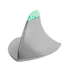 Imagem de Antena Shark Cromado com Led Verde - SHEK PARTS 01024