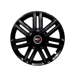 Imagem de Calota Aro 14 Pol. Modelo Sport Preto Fixação por Encaixe - CALLMAX DS156